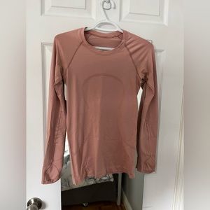 Lululemon Swiftly Tech Long Sleeve, Dusty Pink, Size 4